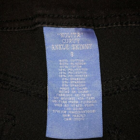 Hydraulic Womens Size 8 Black Nolita Stretch 3 Buttons Curvy Ankle Skinny Jeans - Picture 10 of 11